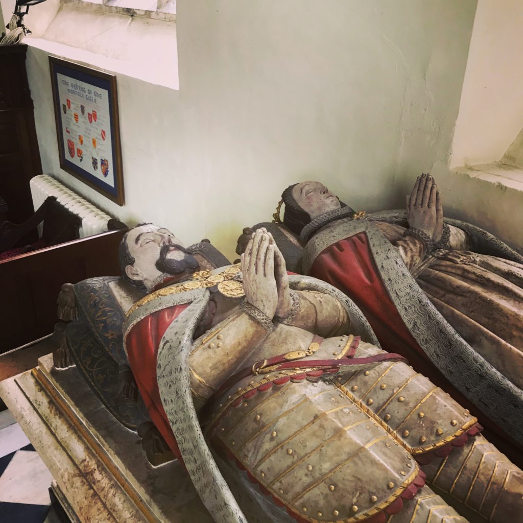 The tomb  and effigies of Henry Howard and his wife, Frances de Vere