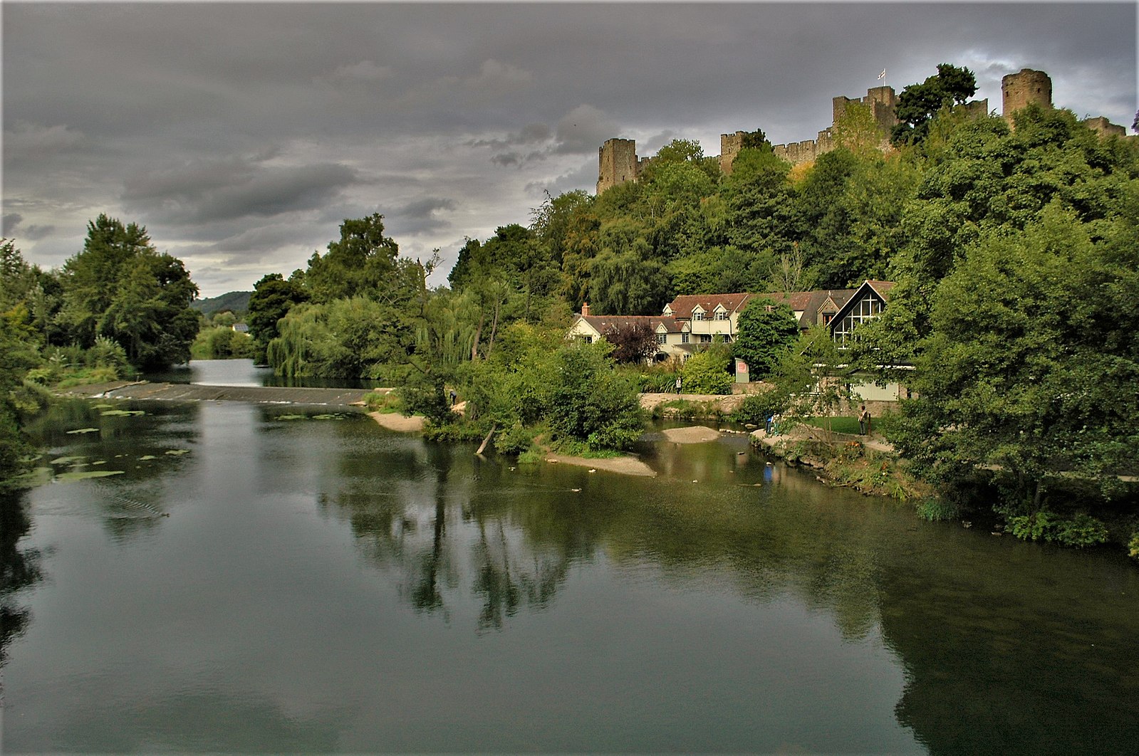 Ludlow Castle from the River Team