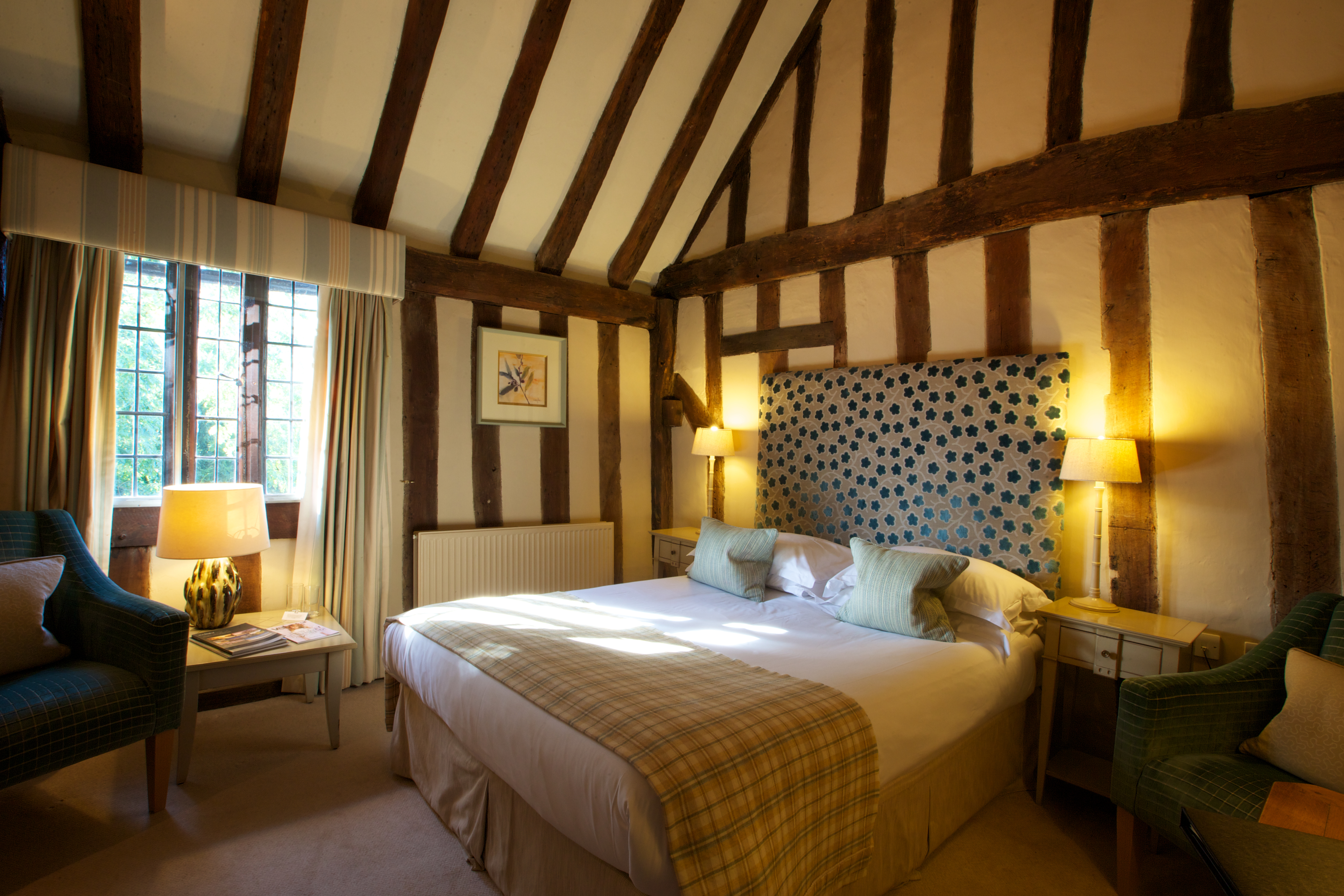 One of the bedrooms at The Swan at Lavenham