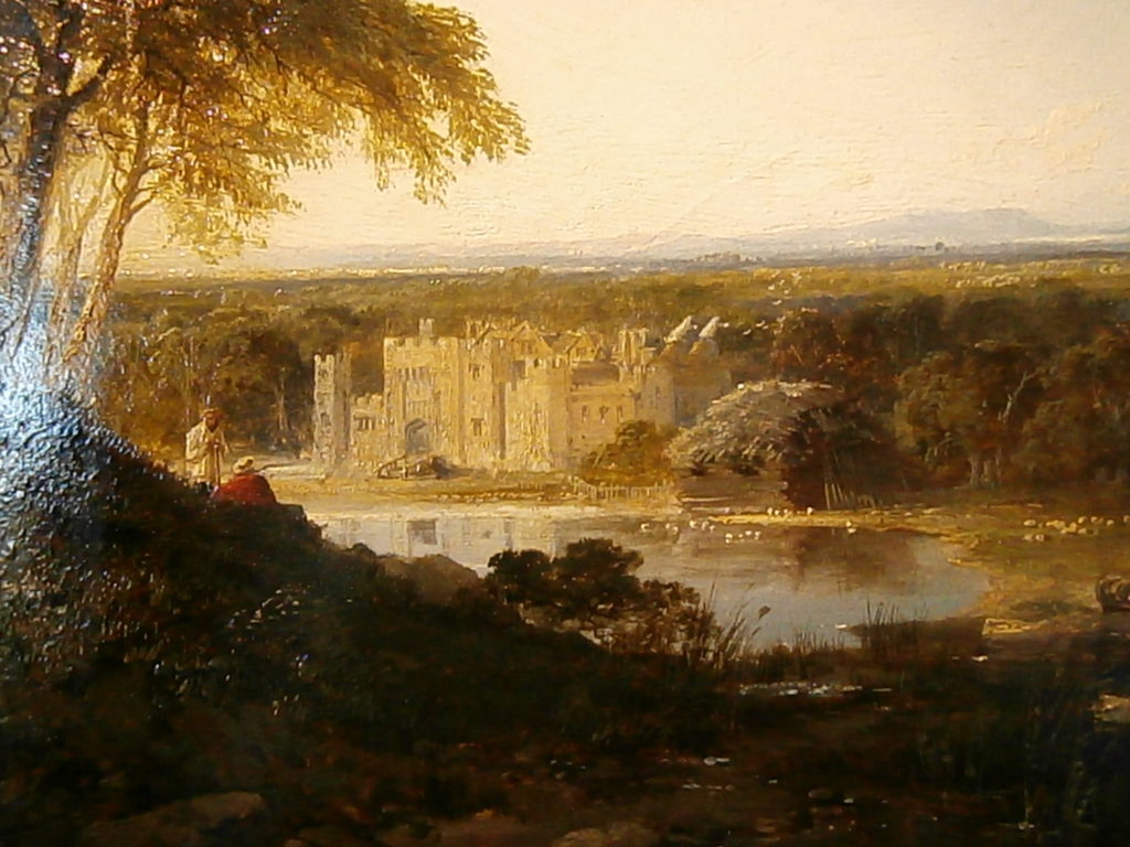 Painting of Hever Castle in the mid eighteenth century