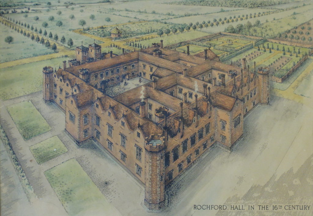 A reconstruction of Rochford Hall, one of he Boleyn family's Houses of Power