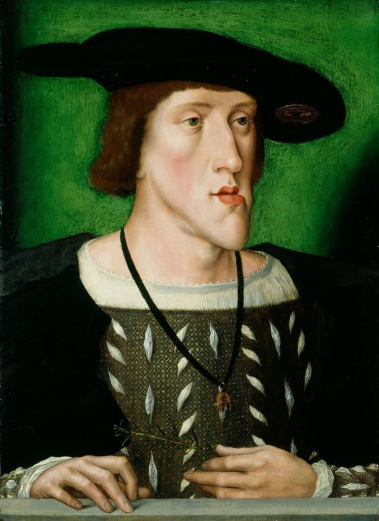Charles V as he appeared around 5-6 years prior to the date of the meeting at Canterbury and the Field of Cloth of Gold.