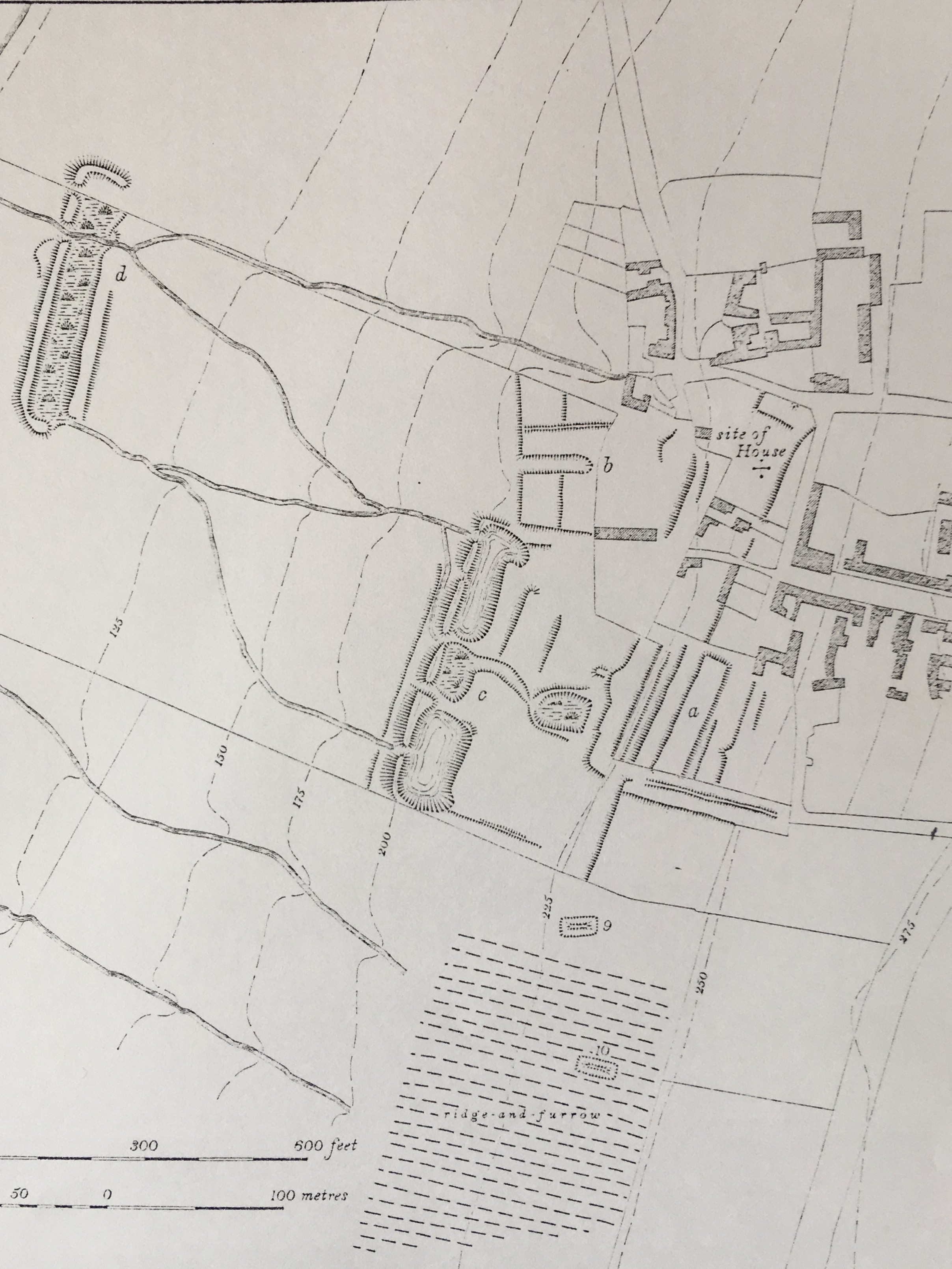 Plan of the site of the Palace of Collyweston