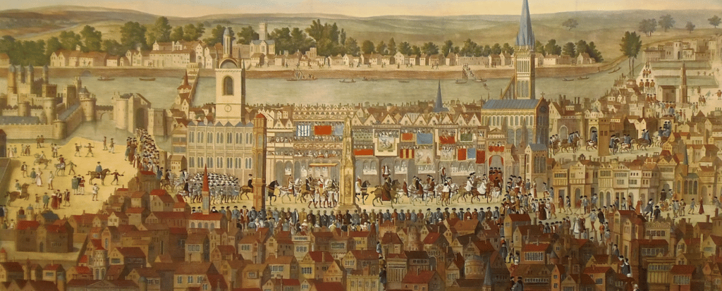 The Coronation Procession of Edward VI was originally one of the six Cowdray House murals.