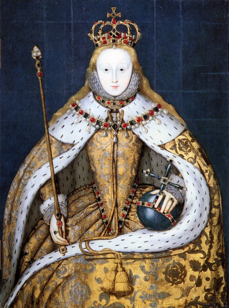 Elizabethan art, Elizabeth I in her coronation robes. 