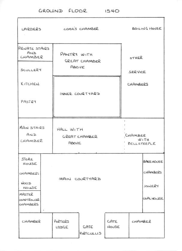 Ground Floor Plan, Mortlake Manor