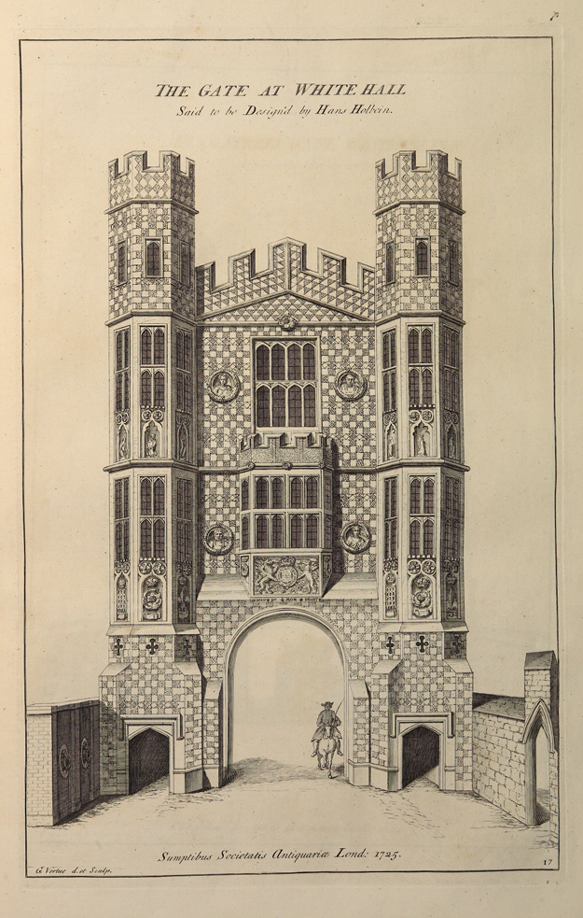 Drawing of the Holbein Gate