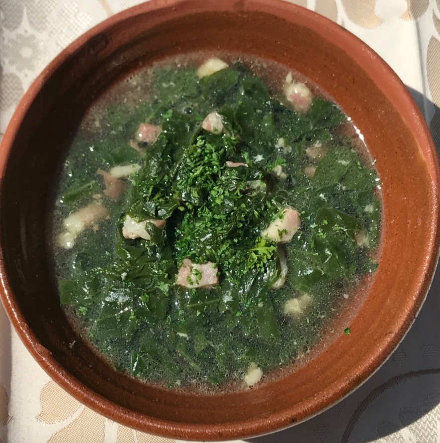 Anne Boleyn inspired recipe - Green Poree with Swiss Chard