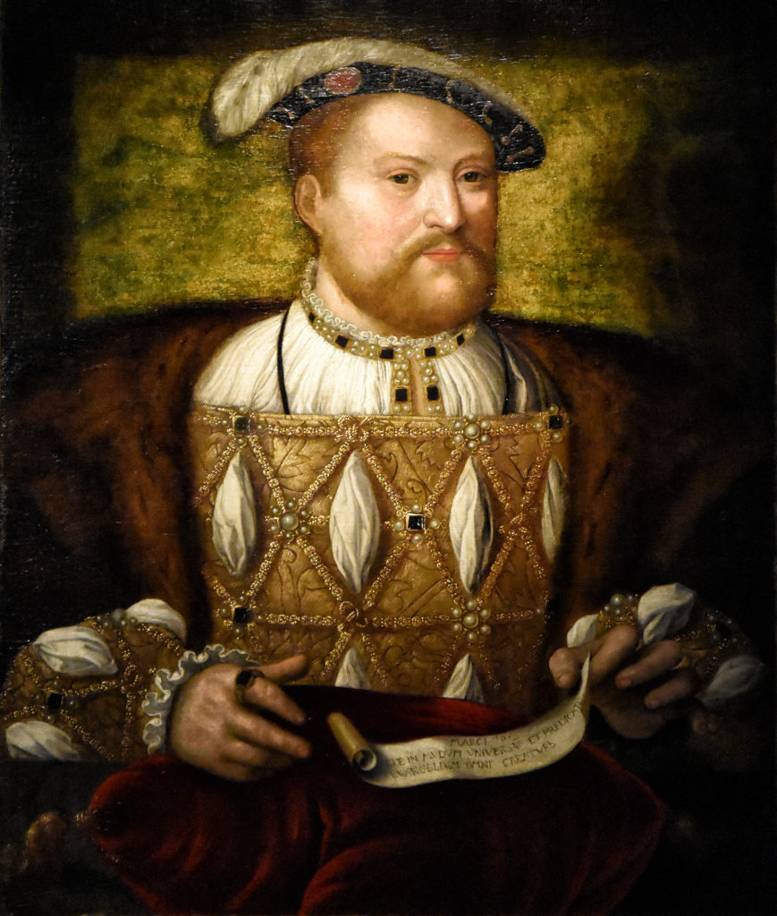 An oil painting of King Henry VIII