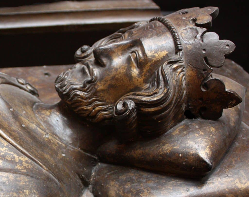 The bronze effigy of Henry III of England