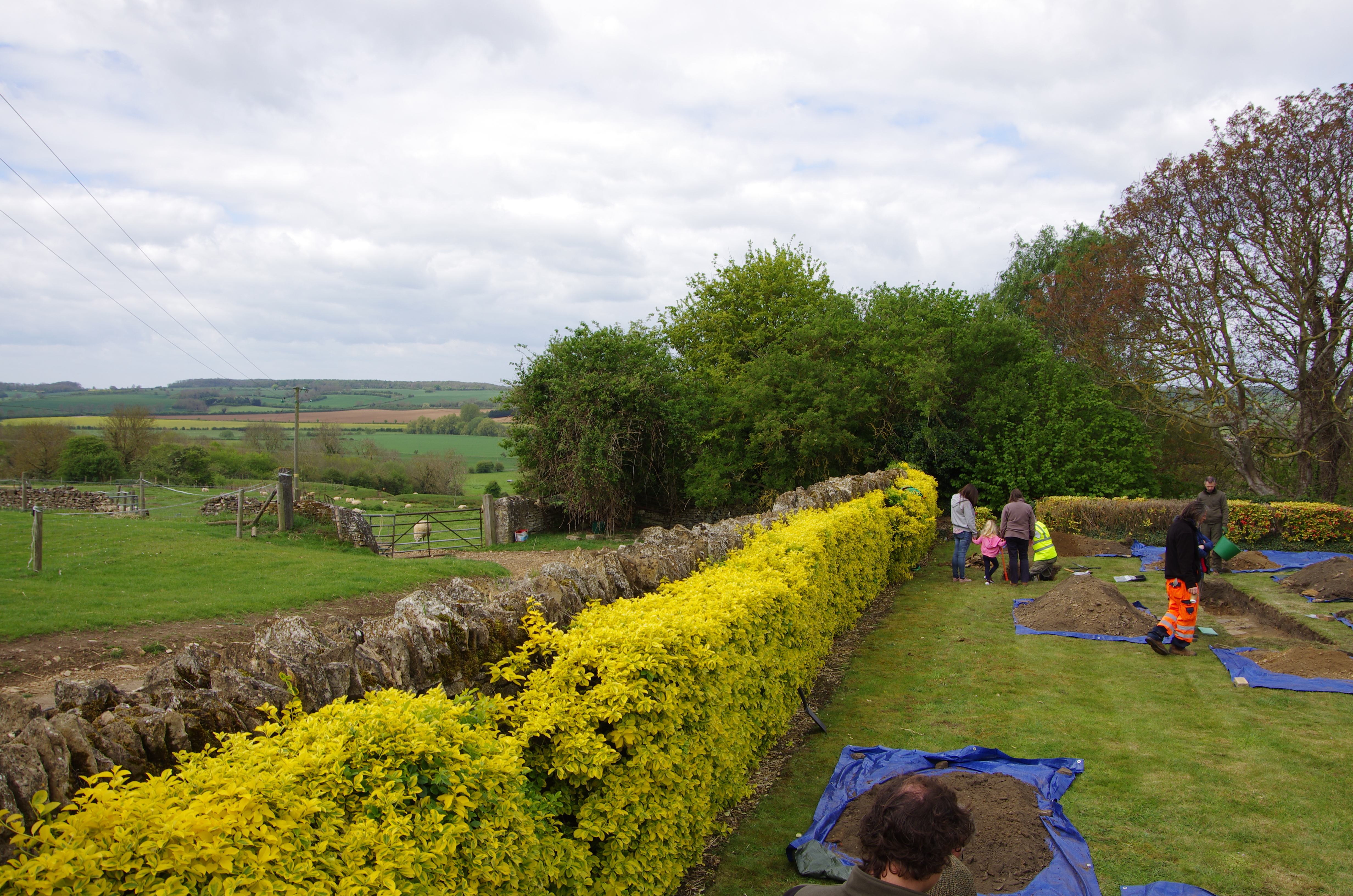 The dig site; searching for the lost palace of Collyweston.