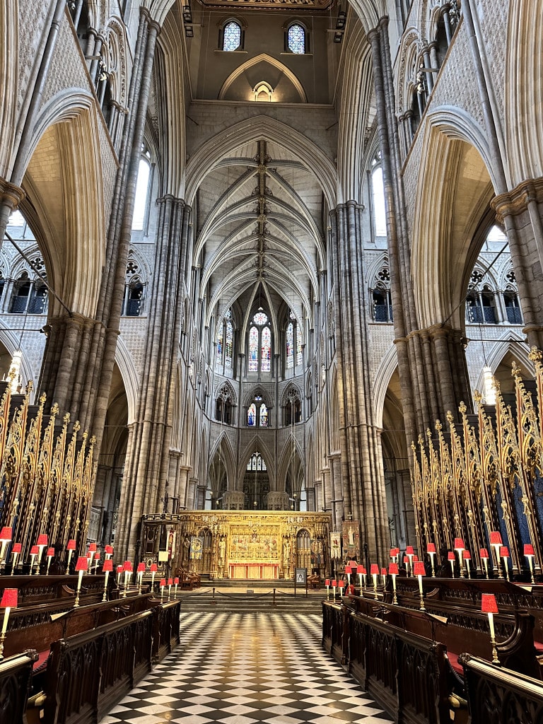 The Chancel of Westminster Abbey, looking towards the high altar.