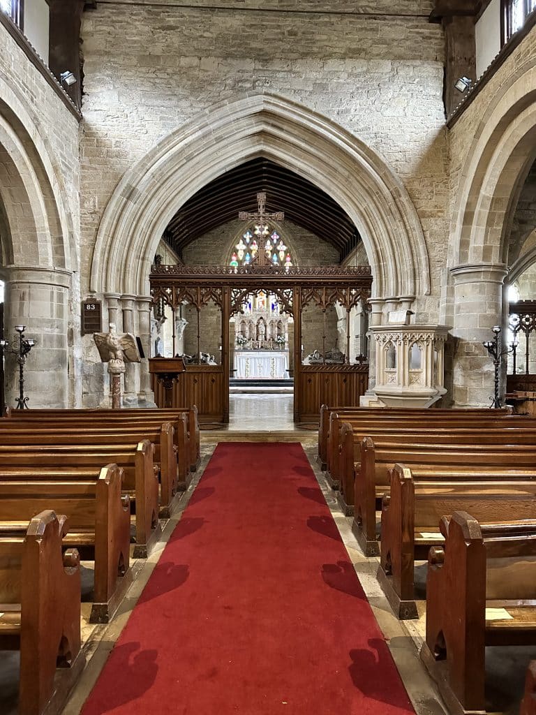 Nave of Kinlet church