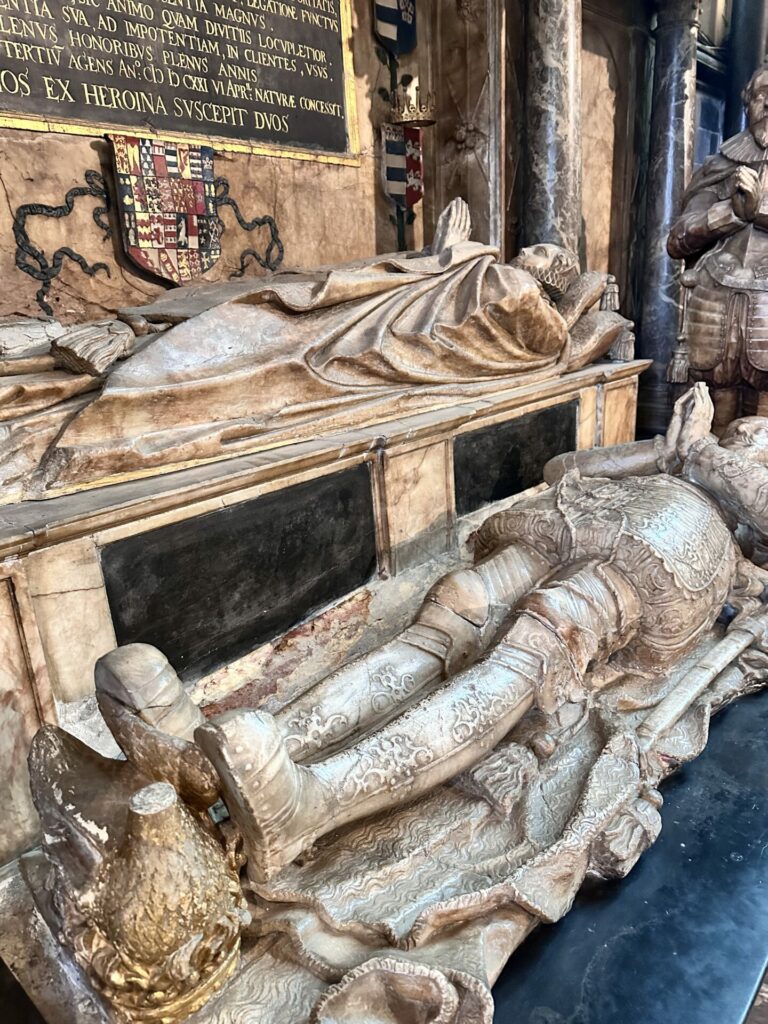 Tomb of Katherine Grey and Edward Seymour at Salisbury Cathedral, 'Marriage Tudor Style'. 