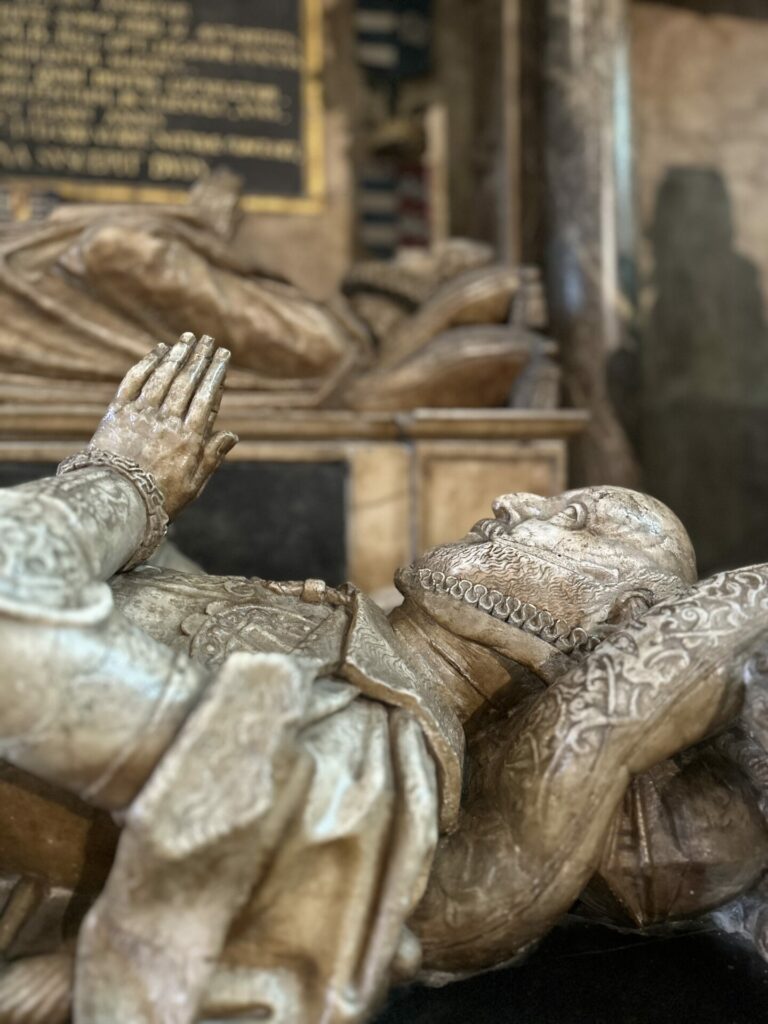 Tomb of Katherine Grey and Edward Seymour at Salisbury Cathedral, 'Marriage Tudor Style'. 