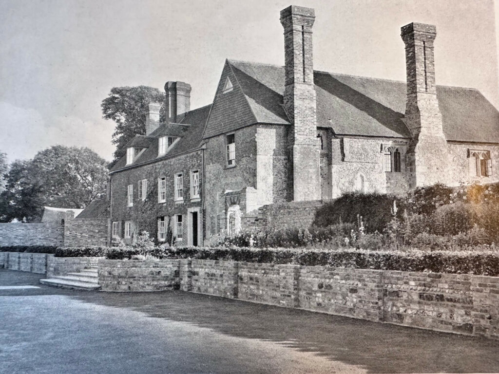 Swanborough Manor from the north east showing both northern and eastern ranges