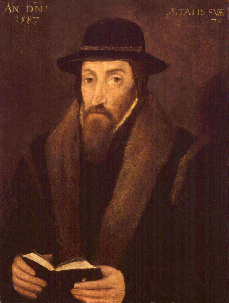 An oil painting of Reformist John Foxe