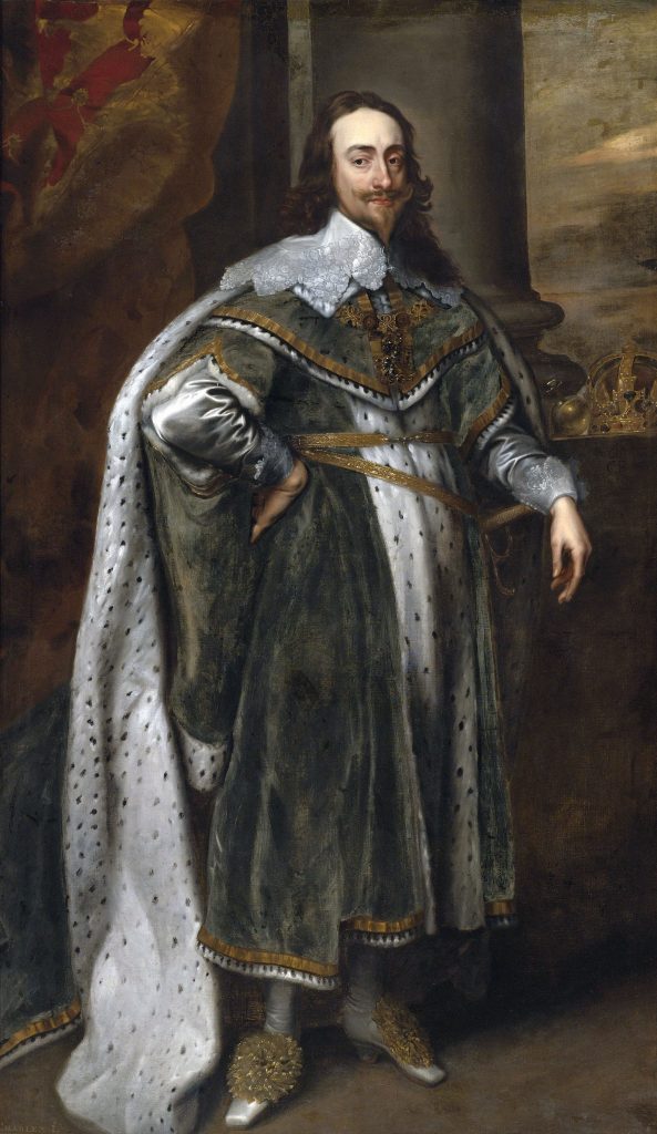 A portrait of King Charles I.