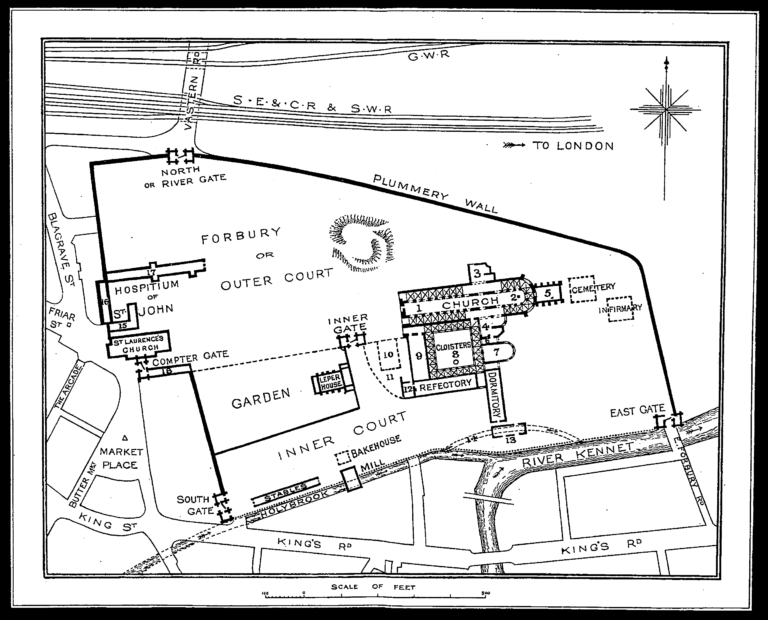 Uk Map Abbess Roding Reading Abbey | The Tudor Travel Guide