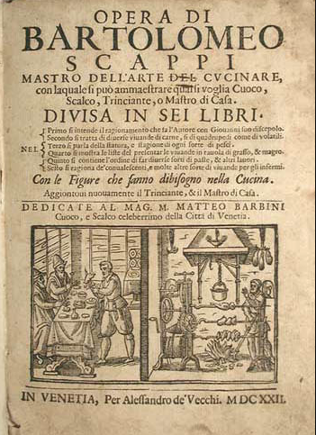 The front page of the Opera of Bartolomeo Scappi