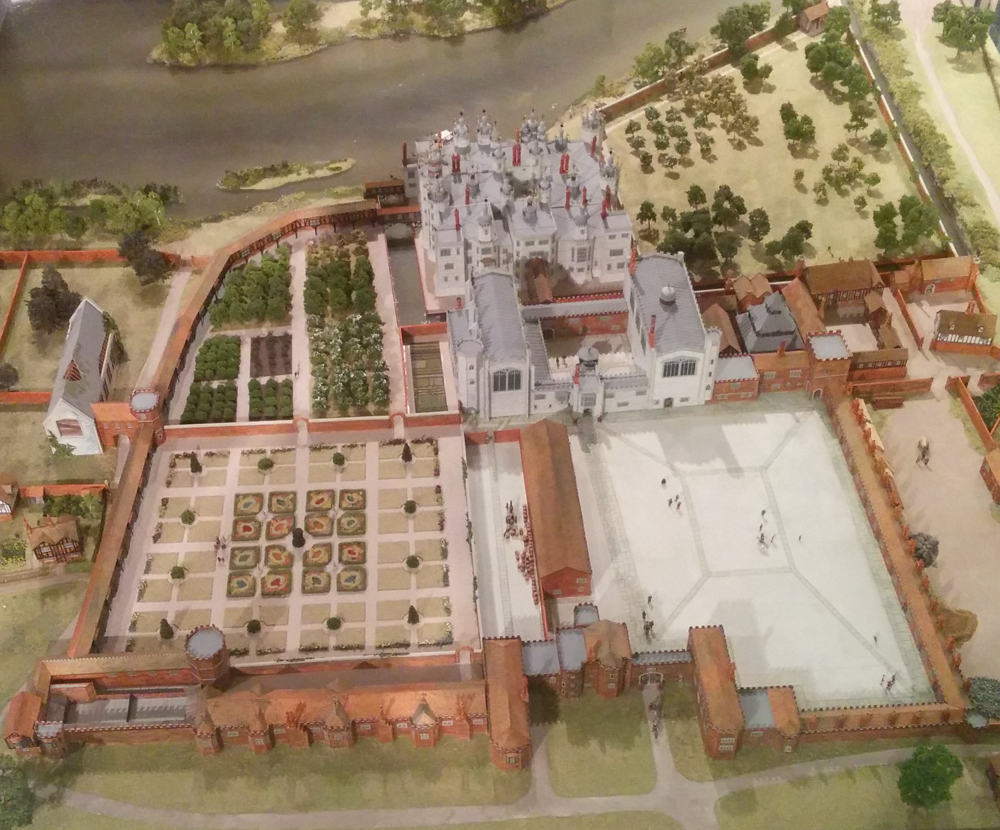 Model of Richmond Palace - the place of Elizabeth I's death