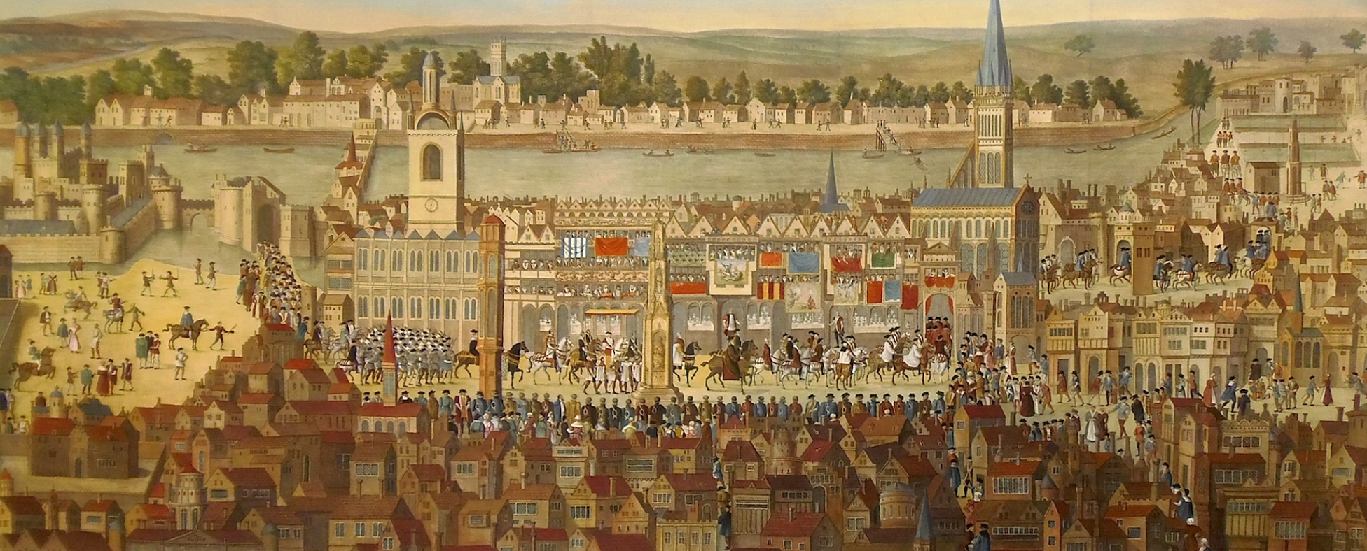 The Coronation of King Edward VI & a View of Cheapside