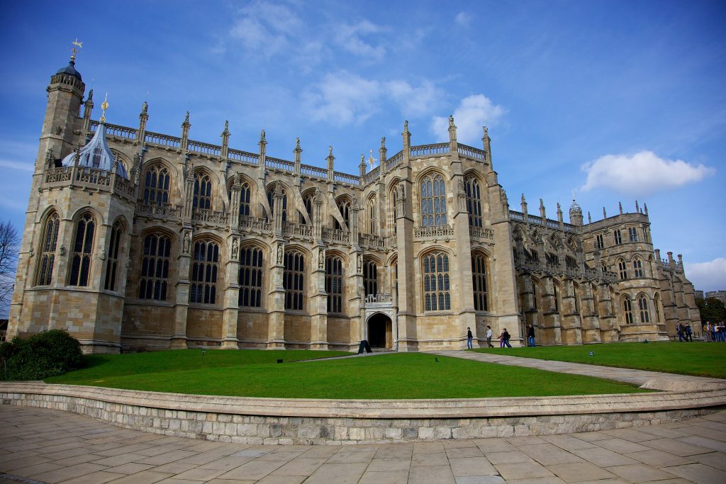 A photograph of the exterior of St George's Chapel, Windsor.