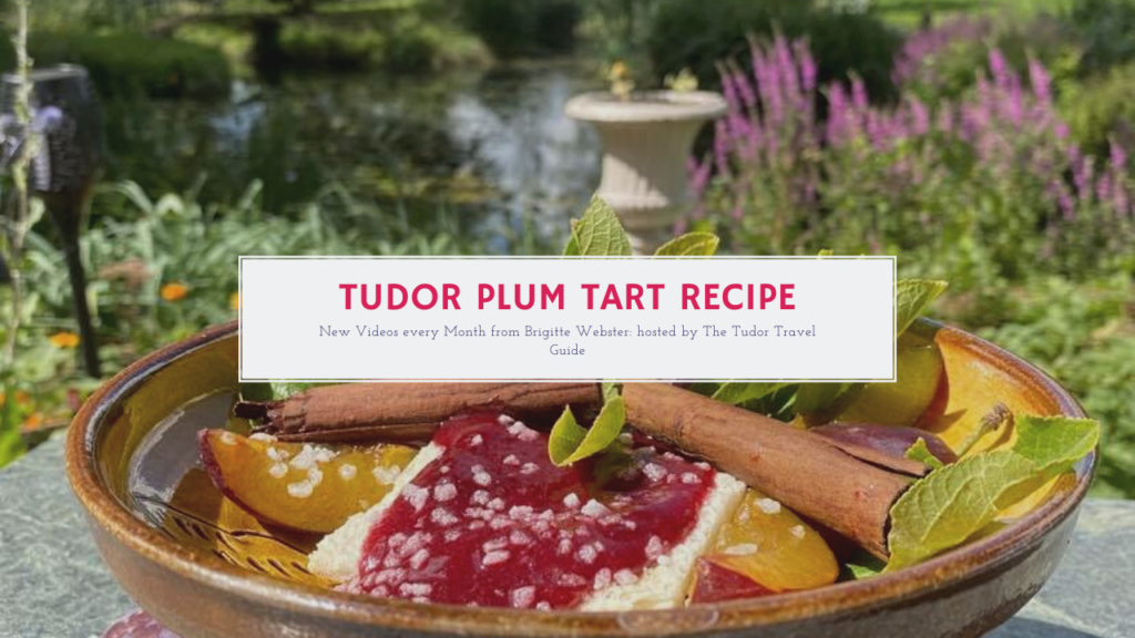 A YouTube thumbnail for Tudor Plum Tart Recipe