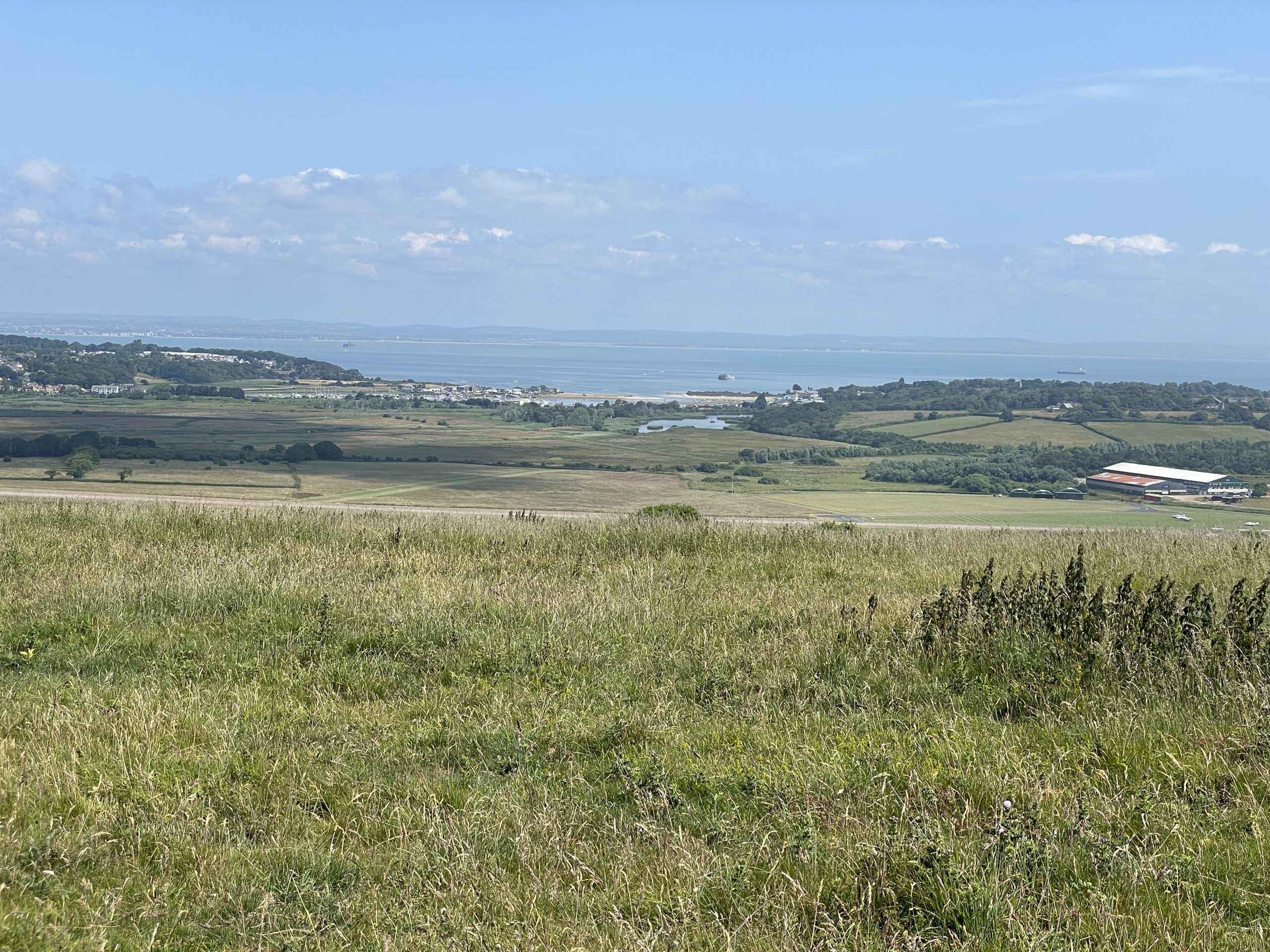 Where the French forces came ashore on the Isle of Wight.
