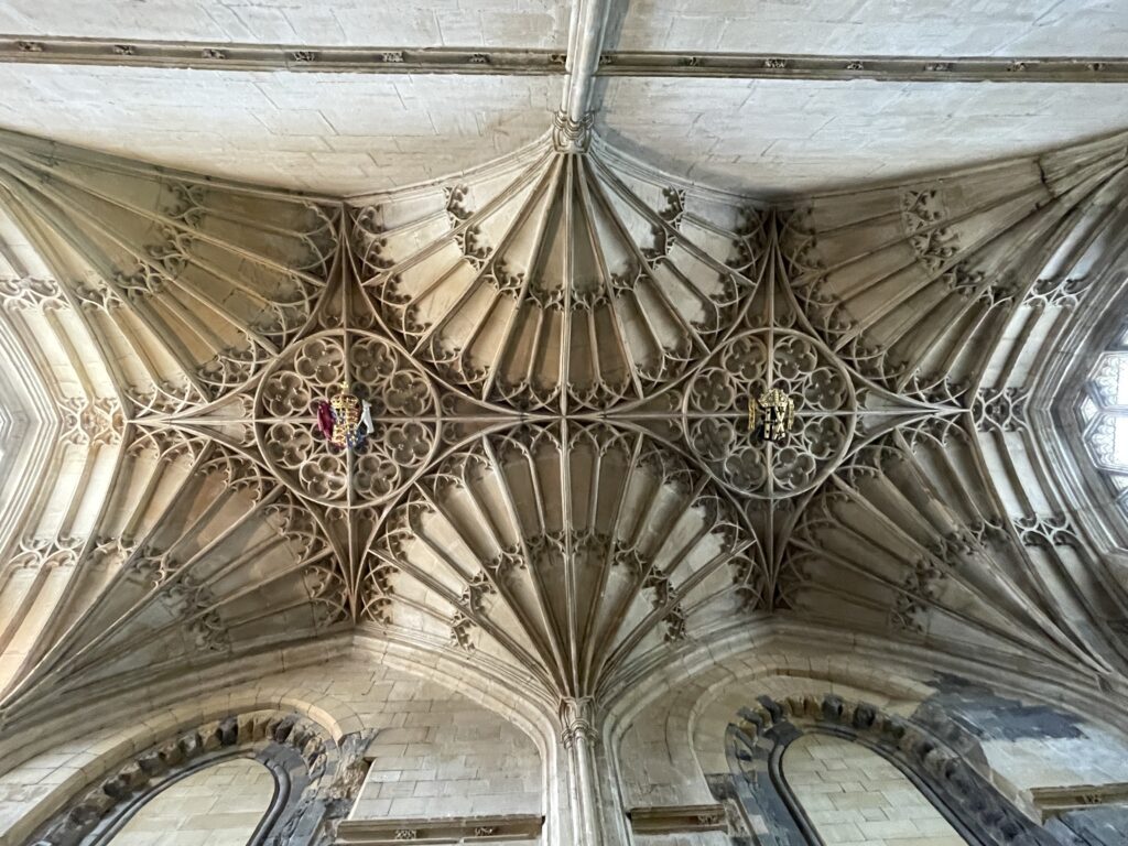 Ceiling in Holy Trinity Chapel, St David's Cathedral, Pembrokeshire.