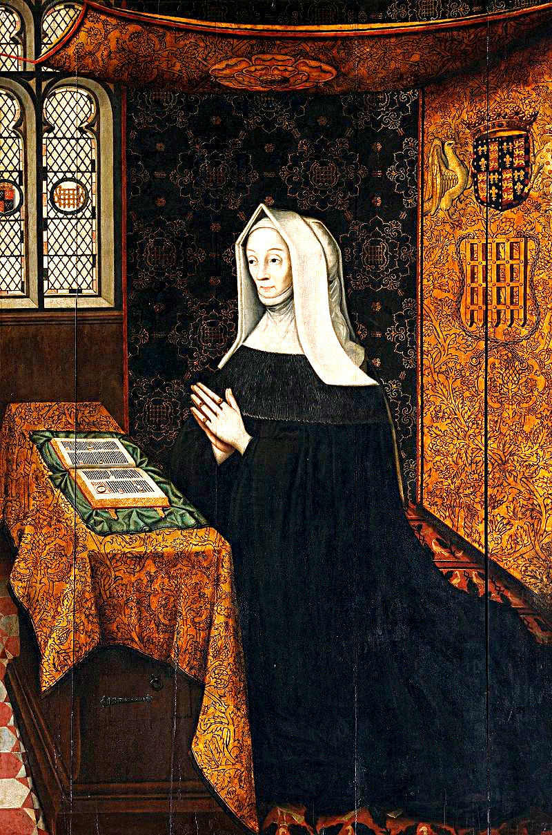 Margaret Beaufort at prayer, most notable owner of the Palace of Collyweston