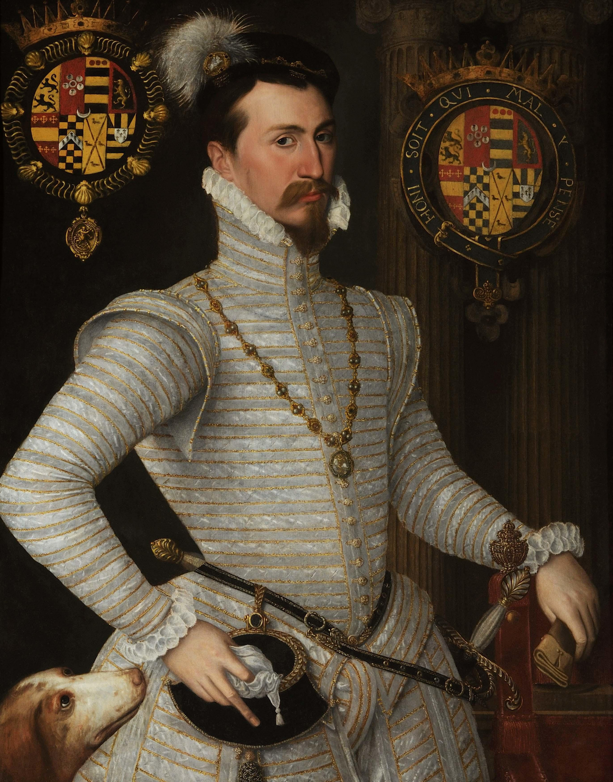 Portrait of Robert Dudley, 1st Earl of Leicester, Collection from Waddesdon Manor.