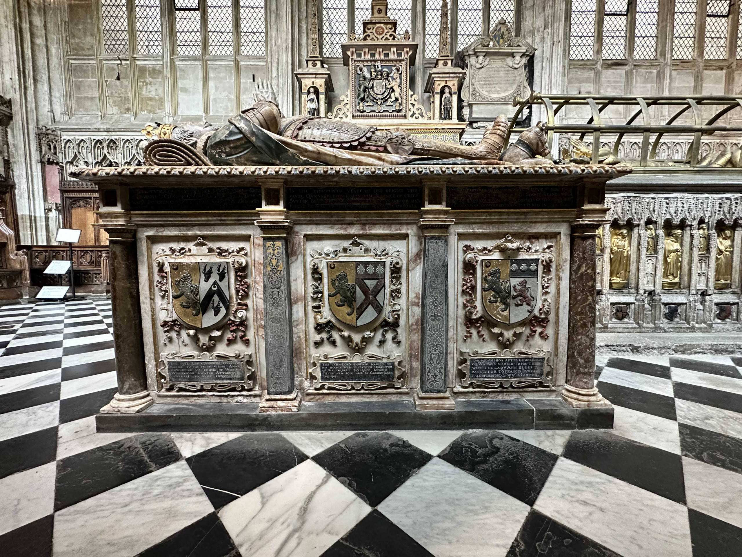 Chest tomb of Ambrose Dudley, 3rd Earl of Warwick