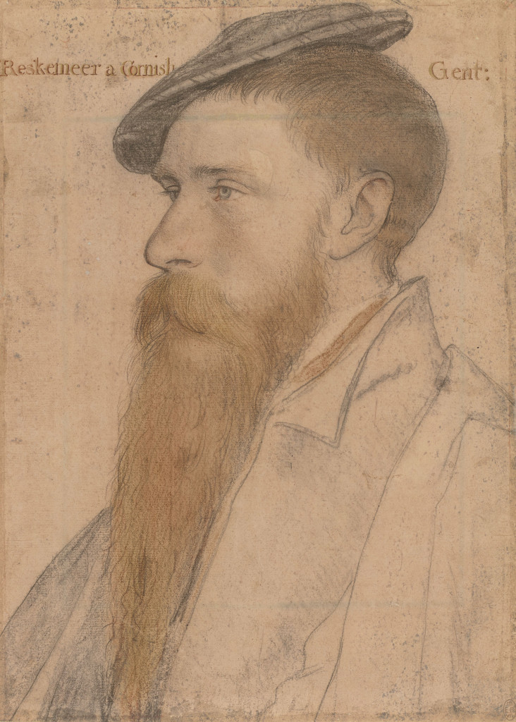 Sketch of William Reskimer by Hans Holbein The Younger, c.1536.